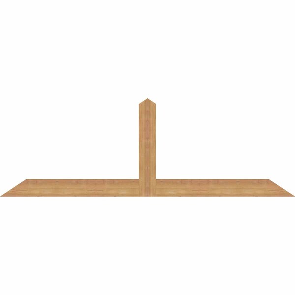 Ekena Millwork Portland Smooth Timber Gable Bracket, Western Red Cedar, 60"W x 20"H x 1 1/2"D x 3 1/2"F, 8/12 Pitch GBW060X20X0204POR00SWR - main
